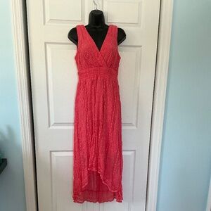Salmon colored beach dress